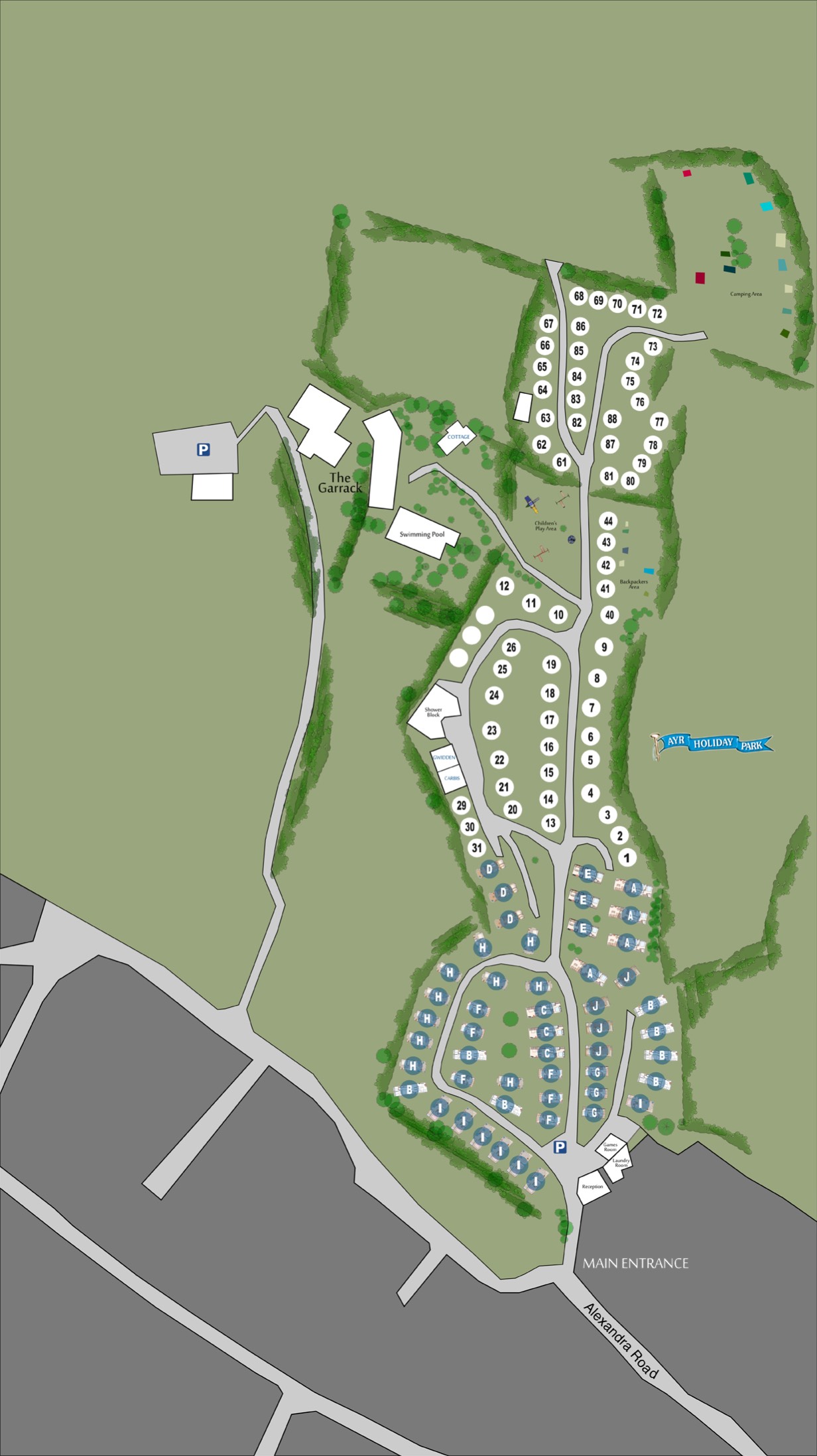 Ayr Holiday Park - Site Plan - Ayr Holiday Park